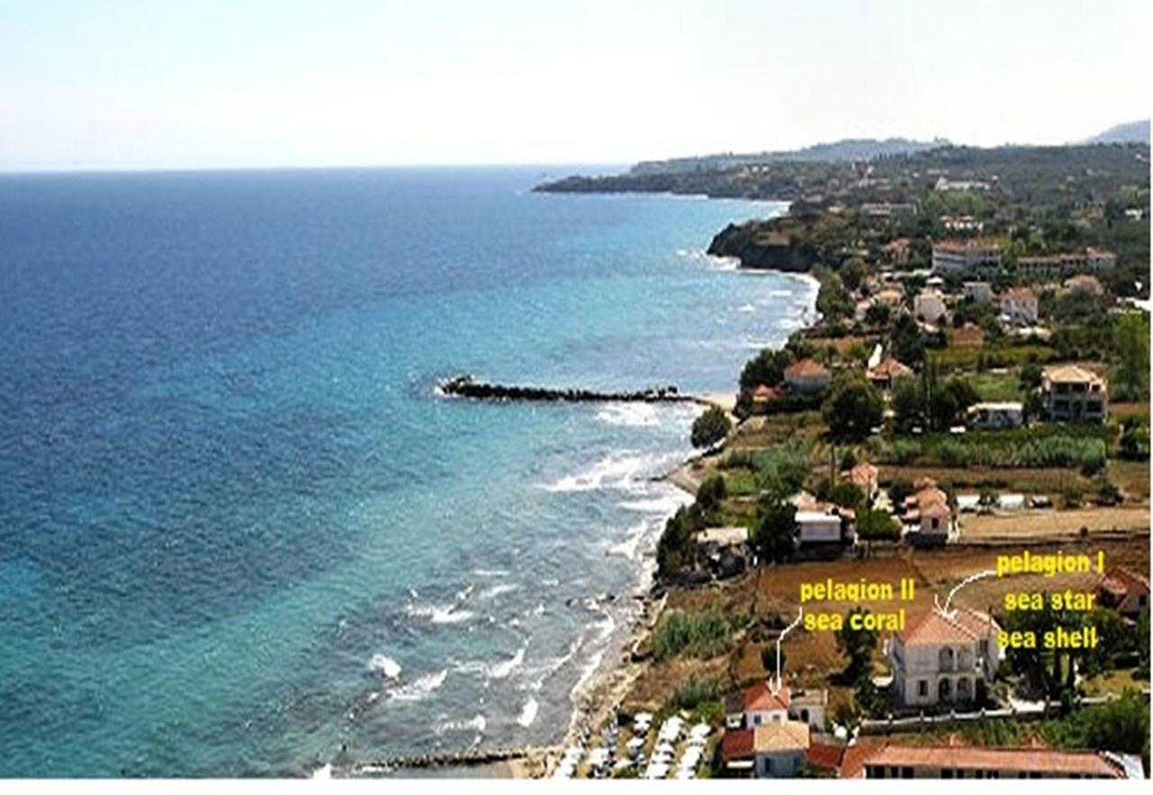 Pelagion II Sea Coral - Beachfront Holiday Home Кипсели Экстерьер фото